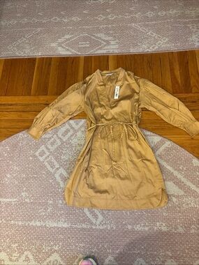 Rebecca Taylor new with tags small shirt dress with tie waist 3/4 sleeves